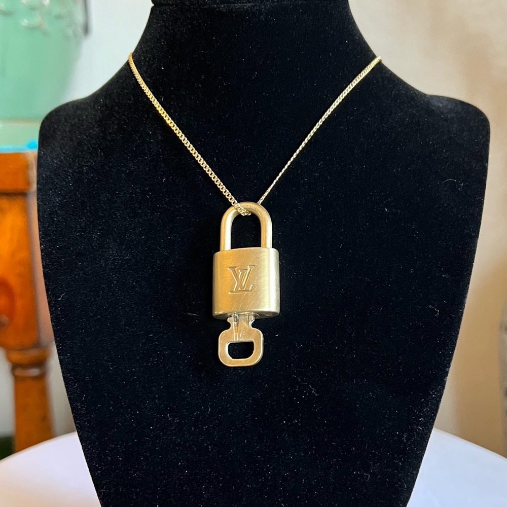 Louis Vuitton Lock and Key Necklace
